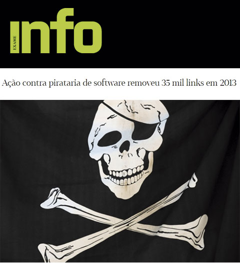 Ação contra pirataria de software removeu 35 mil links em 2013 